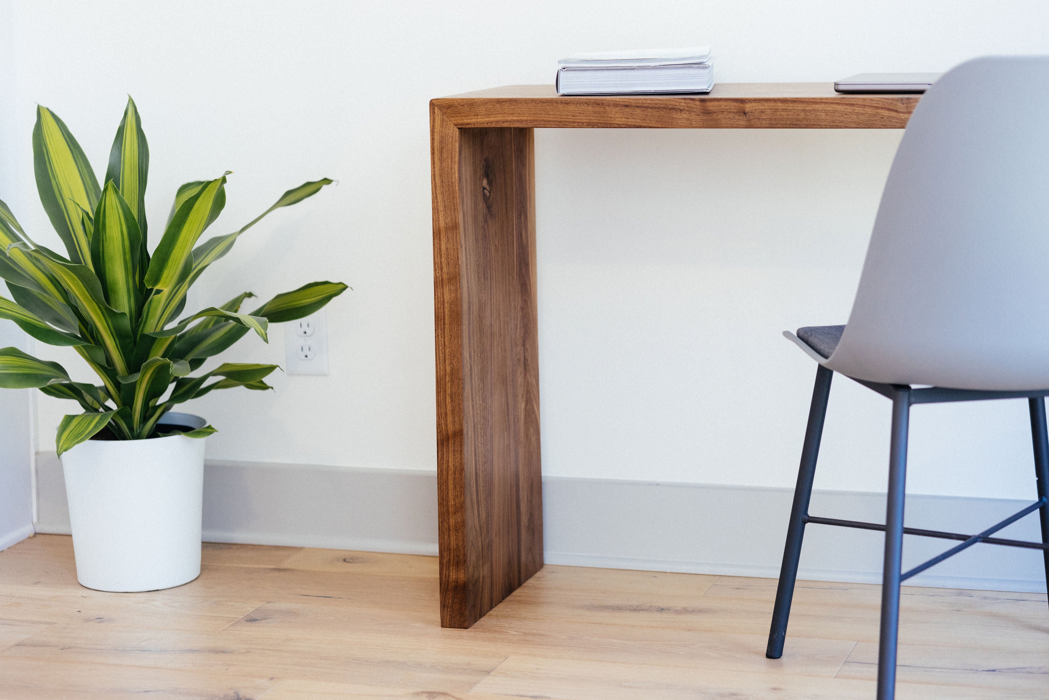 Modern Waterfall Console Table – What WE Make