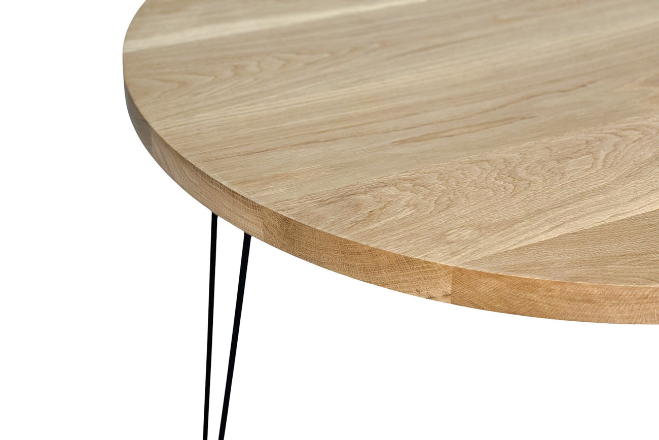 Round Solid Wood Coffee Table– Artisan Born