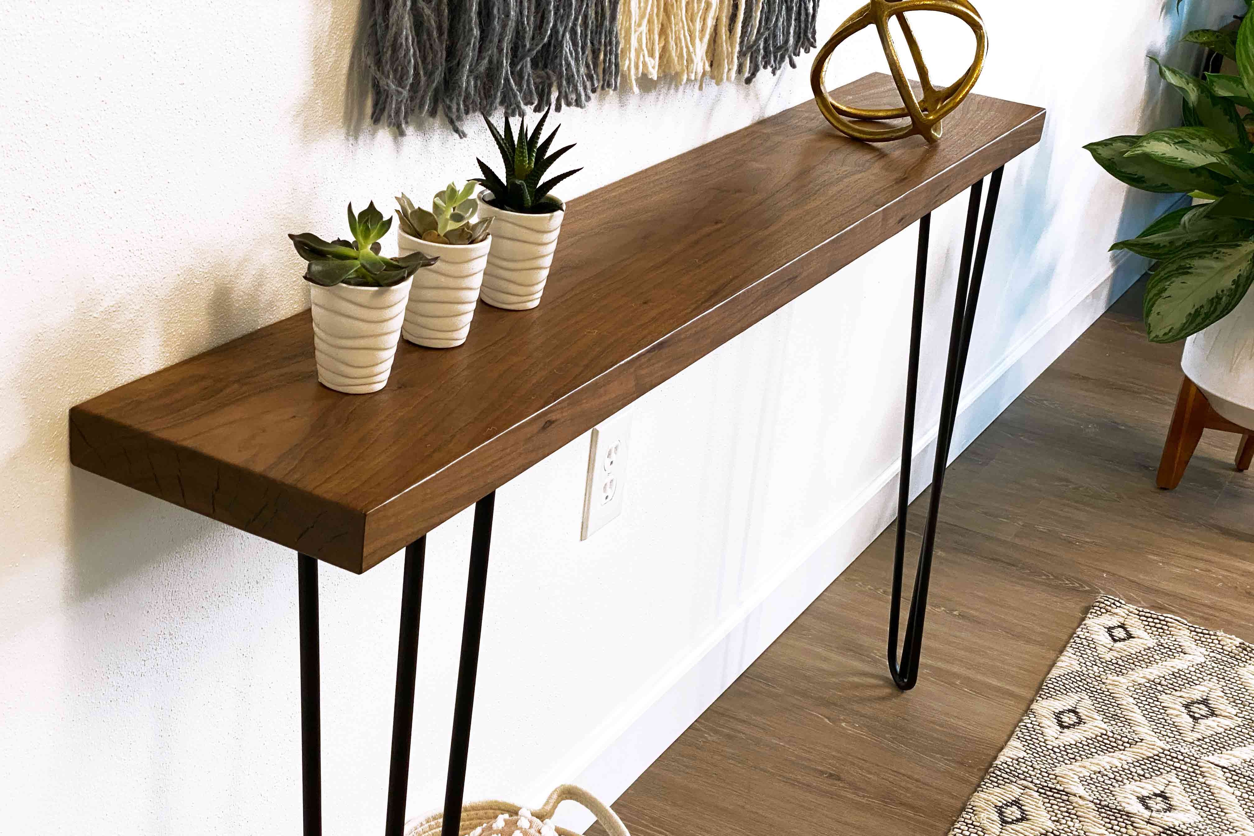 Wall mounted Narrow Console Table– Artisan Born