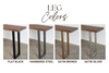 Solid Oak Dining Table with U-shape Legs